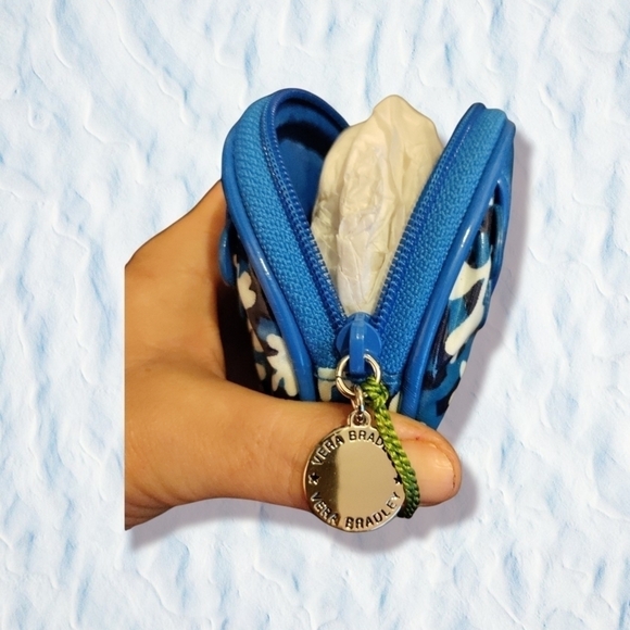 Vera Bradley Frill mini make-up or coin purse NEW - Picture 3 of 4